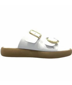 top tris srl Ivoire 8022-02 Cuir Blanc*Femme Mules