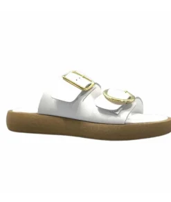 top tris srl Ivoire 8022-02 Cuir Blanc*Femme Mules