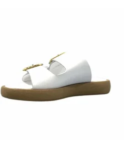 top tris srl Ivoire 8022-02 Cuir Blanc*Femme Mules