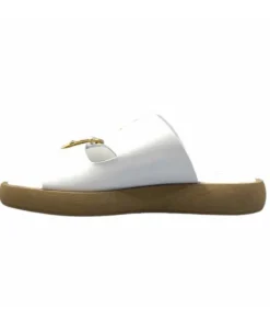 top tris srl Ivoire 8022-02 Cuir Blanc*Femme Mules