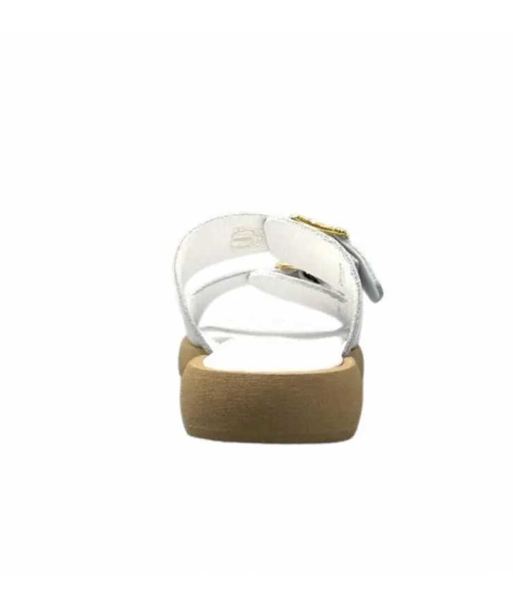 top tris srl Ivoire 8022-02 Cuir Blanc*Femme Mules
