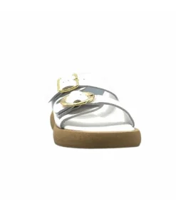 top tris srl Ivoire 8022-02 Cuir Blanc*Femme Mules