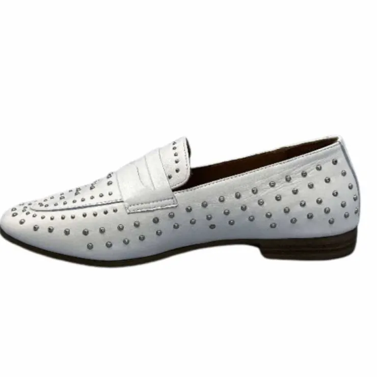 Ivoire0401a Ivoire 500.1000 Cuir Blanc*Femme Mocassins