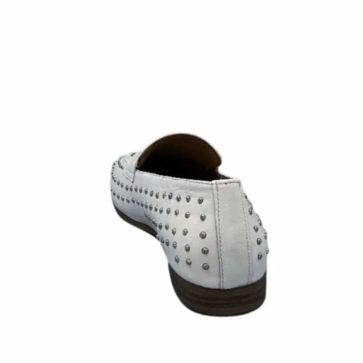 Ivoire0401a Ivoire 500.1000 Cuir Blanc*Femme Mocassins