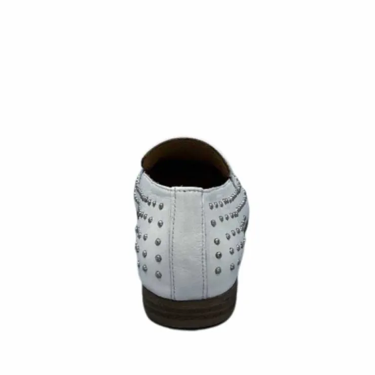 Ivoire0401a Ivoire 500.1000 Cuir Blanc*Femme Mocassins