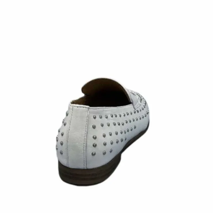 Ivoire0401a Ivoire 500.1000 Cuir Blanc*Femme Mocassins