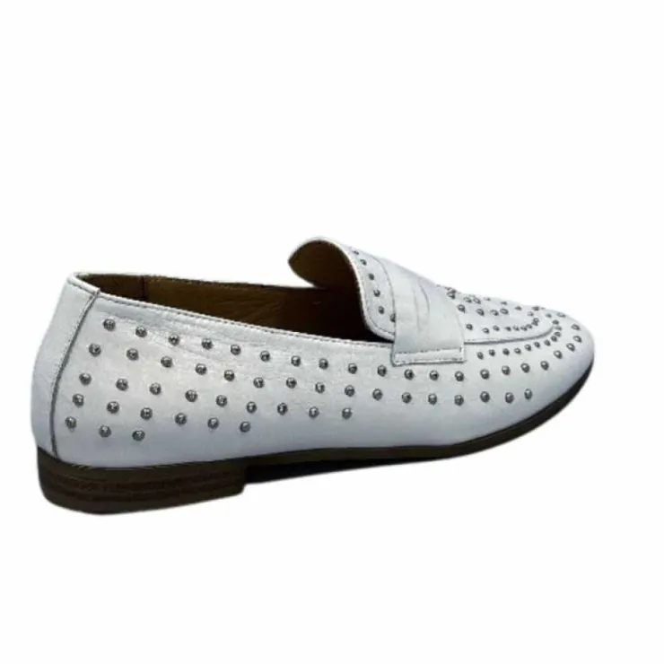 Ivoire0401a Ivoire 500.1000 Cuir Blanc*Femme Mocassins