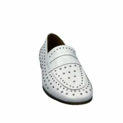 Ivoire0401a Ivoire 500.1000 Cuir Blanc*Femme Mocassins