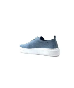 s and m / shoes market Ivoire 382.510 Cuir Bleu*Femme Baskets