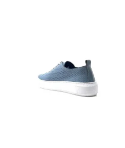s and m / shoes market Ivoire 382.510 Cuir Bleu*Femme Baskets