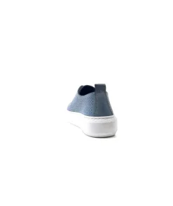 s and m / shoes market Ivoire 382.510 Cuir Bleu*Femme Baskets