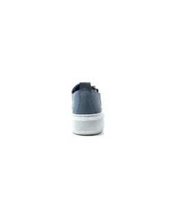 s and m / shoes market Ivoire 382.510 Cuir Bleu*Femme Baskets