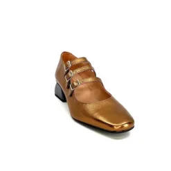 Dansi Ivoire 5981 Cuir Bronze*Femme Ballerines