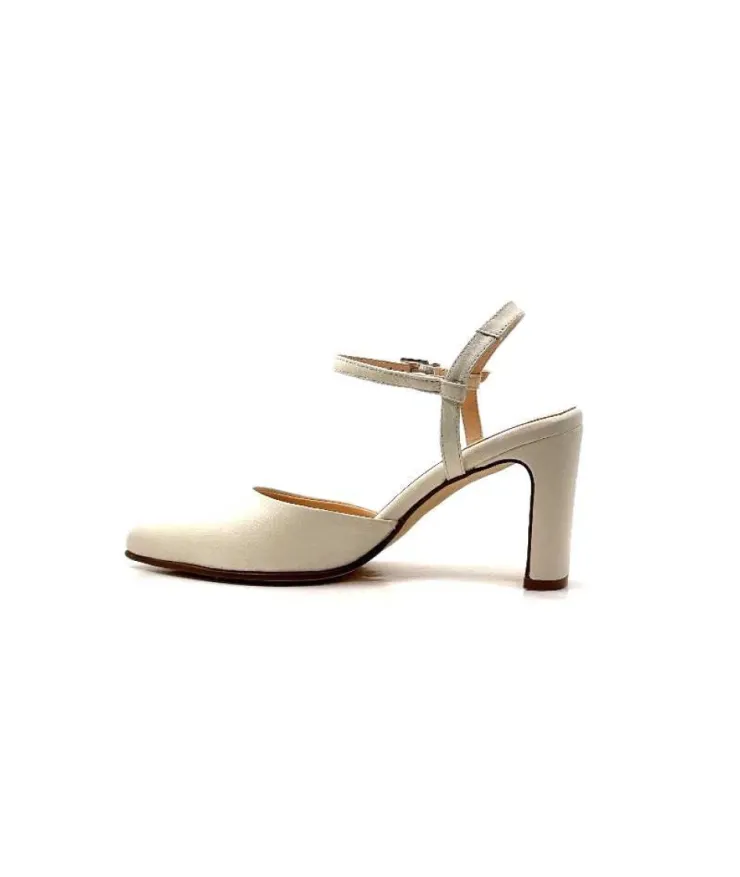 Ivoire0104a Ivoire 51190 Cuir Creme*Femme Escarpins
