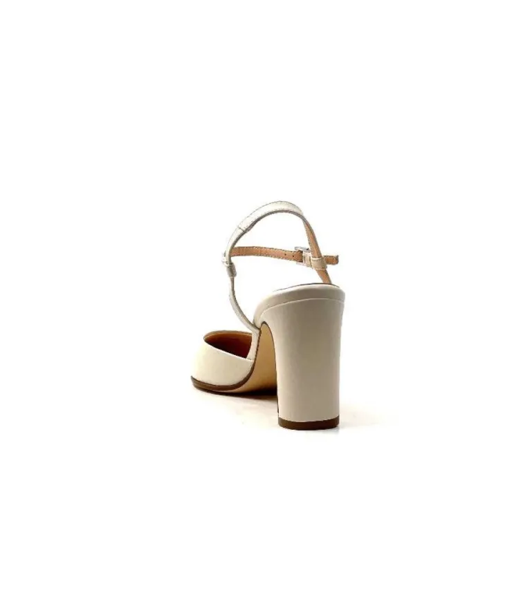 Ivoire0104a Ivoire 51190 Cuir Creme*Femme Escarpins