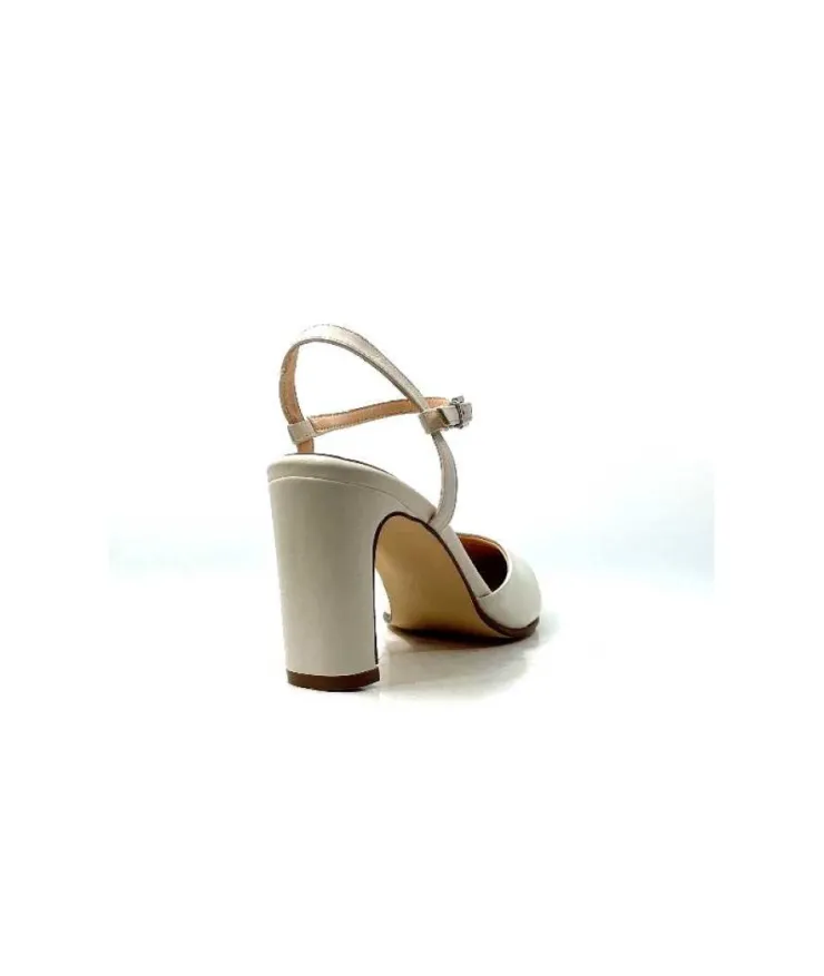 Ivoire0104a Ivoire 51190 Cuir Creme*Femme Escarpins