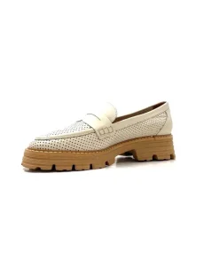 Ivoire-354 Ivoire 108802 Cuir Creme*Femme Mocassins