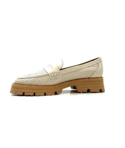 Ivoire-354 Ivoire 108802 Cuir Creme*Femme Mocassins