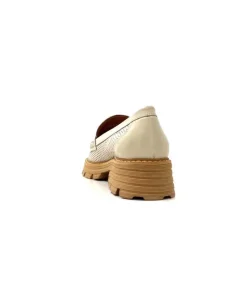Ivoire-354 Ivoire 108802 Cuir Creme*Femme Mocassins