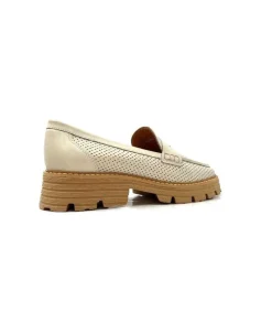 Ivoire-354 Ivoire 108802 Cuir Creme*Femme Mocassins