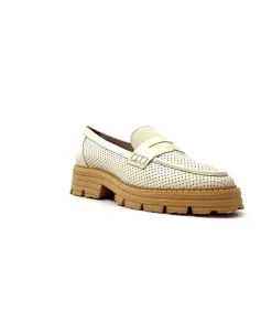 Ivoire-354 Ivoire 108802 Cuir Creme*Femme Mocassins