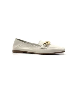 gloria Ivoire 97576 Cuir Creme*Femme Mocassins