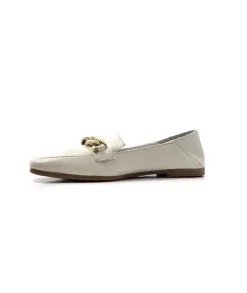 gloria Ivoire 97576 Cuir Creme*Femme Mocassins
