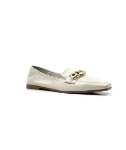 gloria Ivoire 97576 Cuir Creme*Femme Mocassins