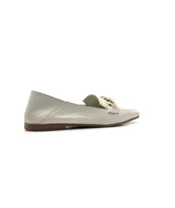 gloria Ivoire 97576 Cuir Creme*Femme Mocassins