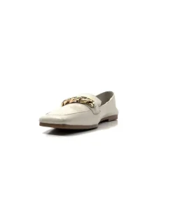 gloria Ivoire 97576 Cuir Creme*Femme Mocassins