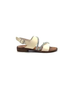Ivoire0203a Ivoire 1078 Cuir Creme Avorio*Femme Sandales