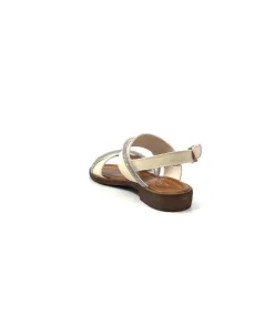 Ivoire0203a Ivoire 1078 Cuir Creme Avorio*Femme Sandales