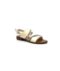 Ivoire0203a Ivoire 1078 Cuir Creme Avorio*Femme Sandales