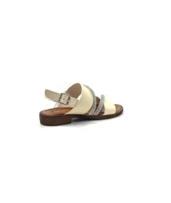 Ivoire0203a Ivoire 1078 Cuir Creme Avorio*Femme Sandales