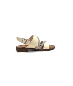 Ivoire0203a Ivoire 1078 Cuir Creme Avorio*Femme Sandales