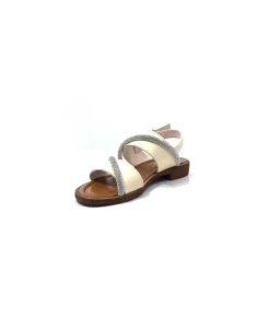 Ivoire0203a Ivoire 1078 Cuir Creme Avorio*Femme Sandales