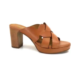 Ivoire0399a Ivoire 6080 Cuir Cuoio*Femme Mules