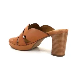 Ivoire0399a Ivoire 6080 Cuir Cuoio*Femme Mules
