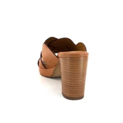 Ivoire0399a Ivoire 6080 Cuir Cuoio*Femme Mules