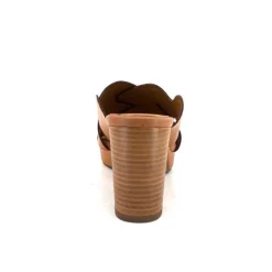 Ivoire0399a Ivoire 6080 Cuir Cuoio*Femme Mules