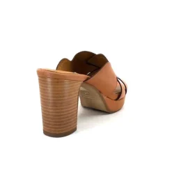 Ivoire0399a Ivoire 6080 Cuir Cuoio*Femme Mules