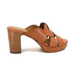Ivoire0399a Ivoire 6080 Cuir Cuoio*Femme Mules