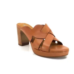 Ivoire0399a Ivoire 6080 Cuir Cuoio*Femme Mules