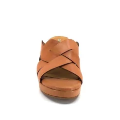 Ivoire0399a Ivoire 6080 Cuir Cuoio*Femme Mules