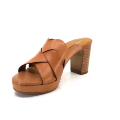 Ivoire0399a Ivoire 6080 Cuir Cuoio*Femme Mules