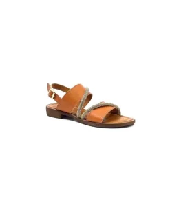 Ivoire0203a Ivoire 1078 Cuir Cuoio*Femme Sandales