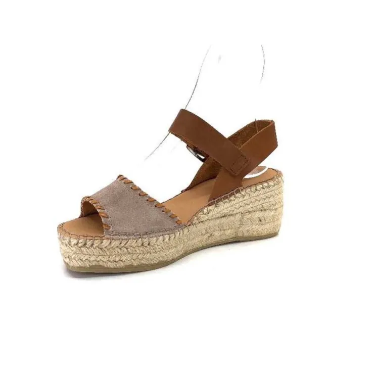 Ivoire0586a Ivoire 683805 Cuir Daim Beige*Femme Plateformes