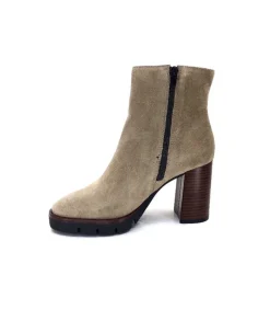 Ivoire0104a Ivoire 50183 Cuir Daim Sand*Femme Bottines