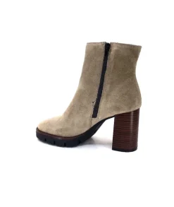 Ivoire0104a Ivoire 50183 Cuir Daim Sand*Femme Bottines