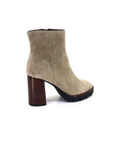 Ivoire0104a Ivoire 50183 Cuir Daim Sand*Femme Bottines